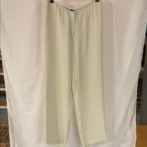 Eileen Fisher Women's Wide Leg Cream Pants